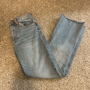 Zara Light Blue Ankle Jeans